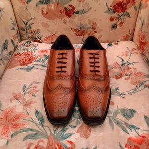Redfoot Neville Wingtip Oxford Shoes (Tan) size 10